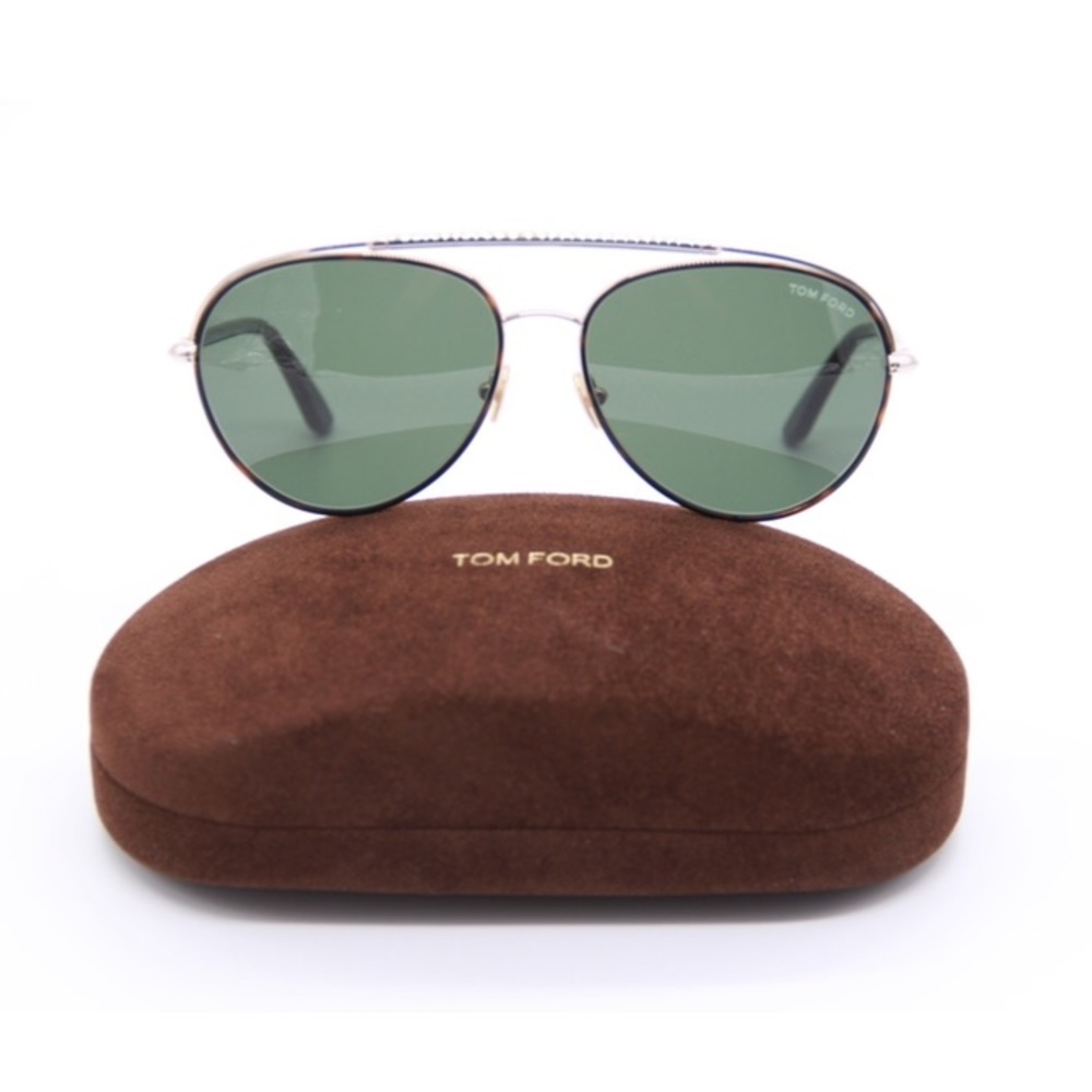 NEW TOM FORD CURTIS TF748 52N UNISEX AVIATOR SUNGLASSES TOM FORD FT0748/S GREEN - Picture 1 of 16